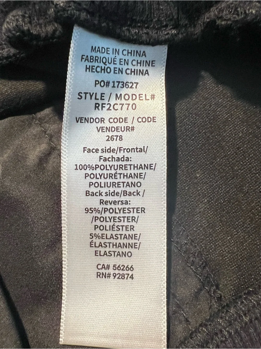Splendid Black Faux Leather Jogger Pants size L - Picture 8 of 10